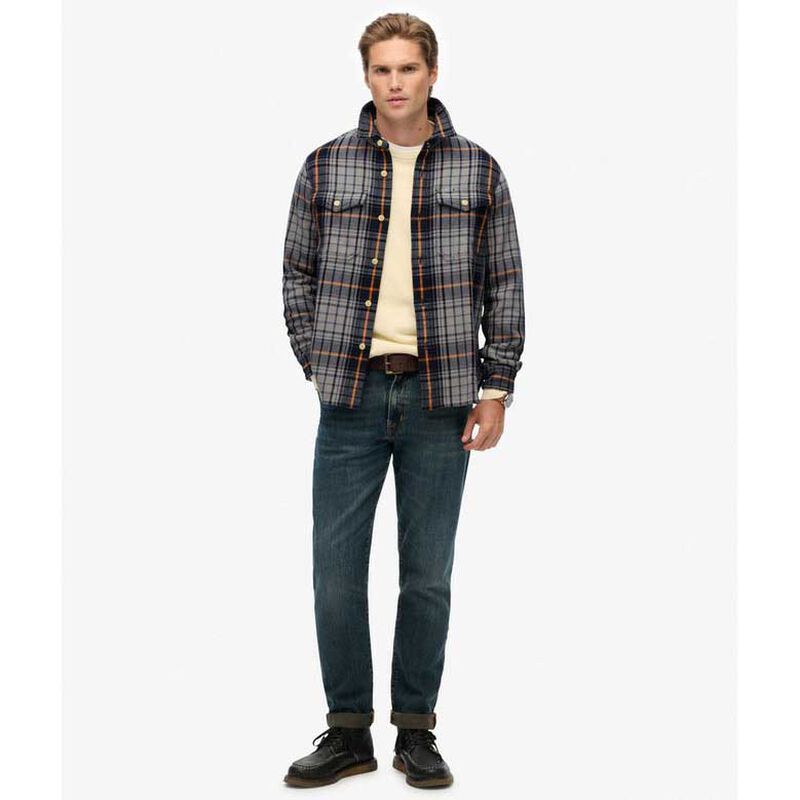 Superdry Merchant Heavy Checked Shirt image number 3