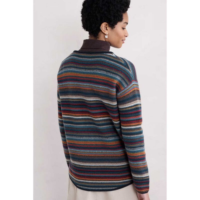 Seasalt Cornwall Fruity Jumper II Ripple Marks Galley Mix image number 1