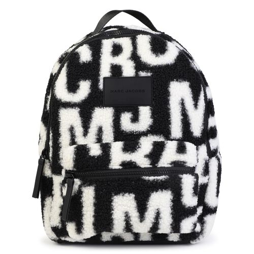 MARC JACOBS Faux Shearling Monogram Backpack