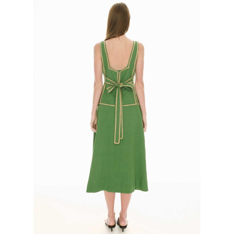 POL Marlin Raffia Trim Dress image number 1