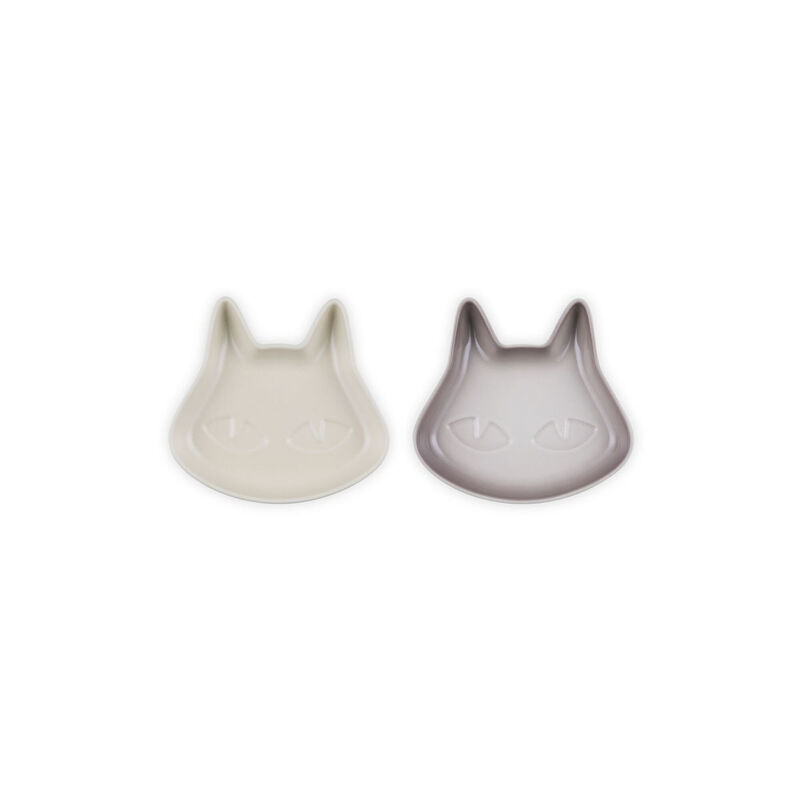 Le Creuset Stoneware Set of 2 Cat Dessert Plates image number 1