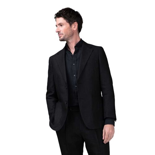 Rembrandt Malta Black Linen Blazer