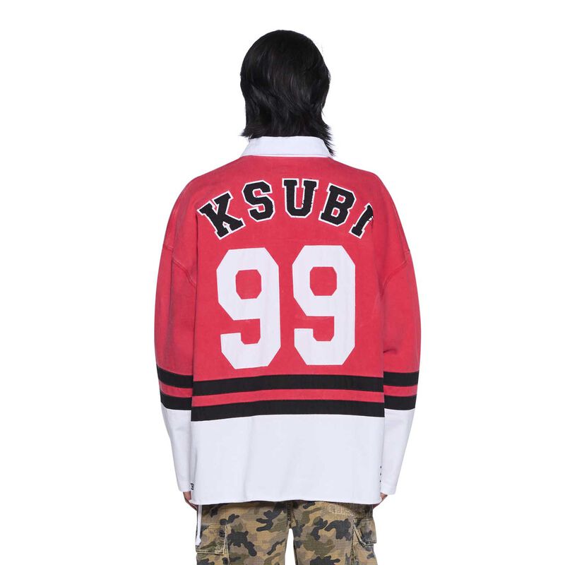 Ksubi Duke Rugby LS Jersey Red image number 1