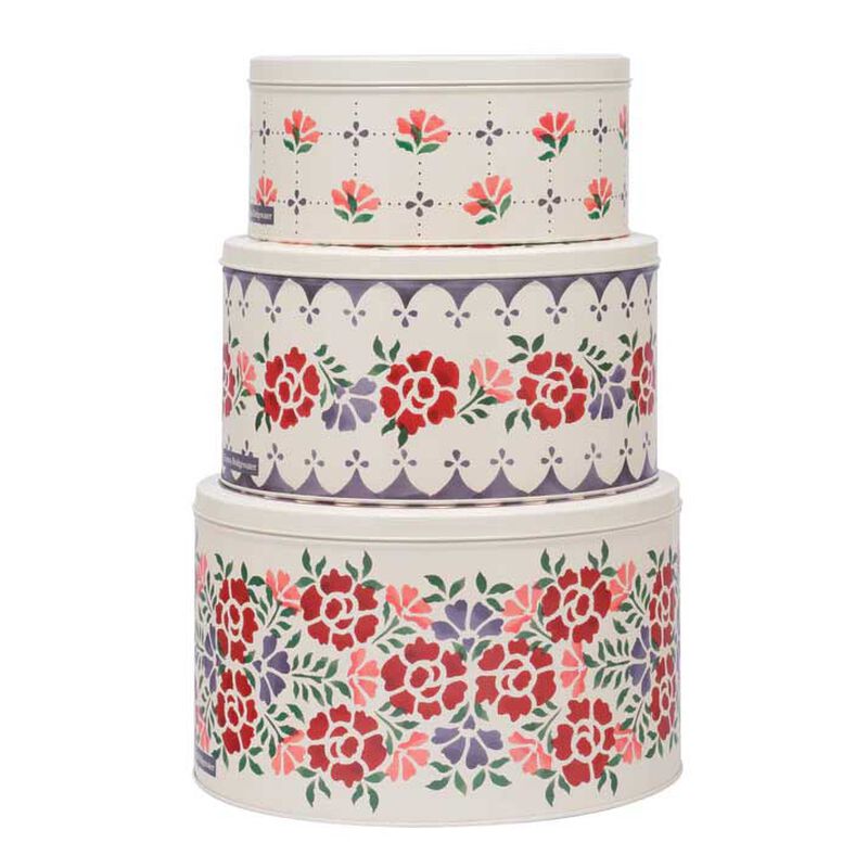 Emma Bridgewater Antique Rose Set 3 Cake Tins image number 0