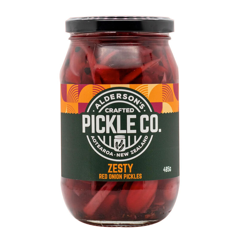 Alderson's Pickled Red Onions Zesty 485g image number 0