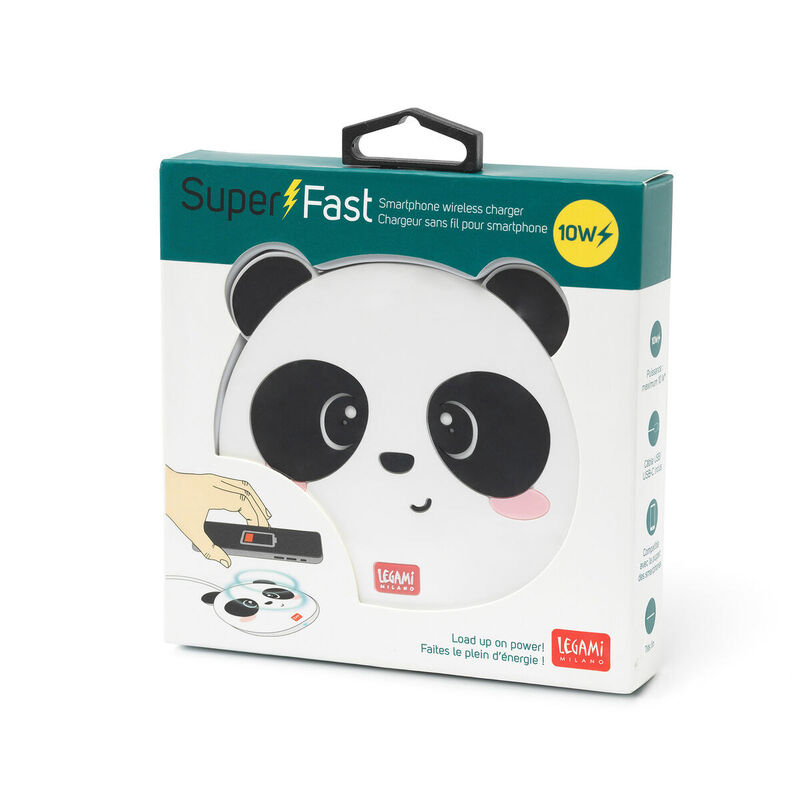 Legami Super Fast Smartphone Wireless Charger - Panda image number 1