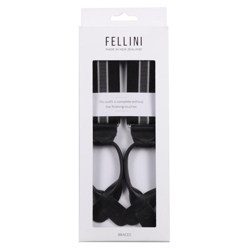Fellini Fancy Button End Braces image number 0