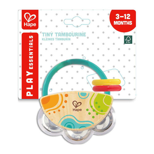 Play Essentials Wooden Tambourine