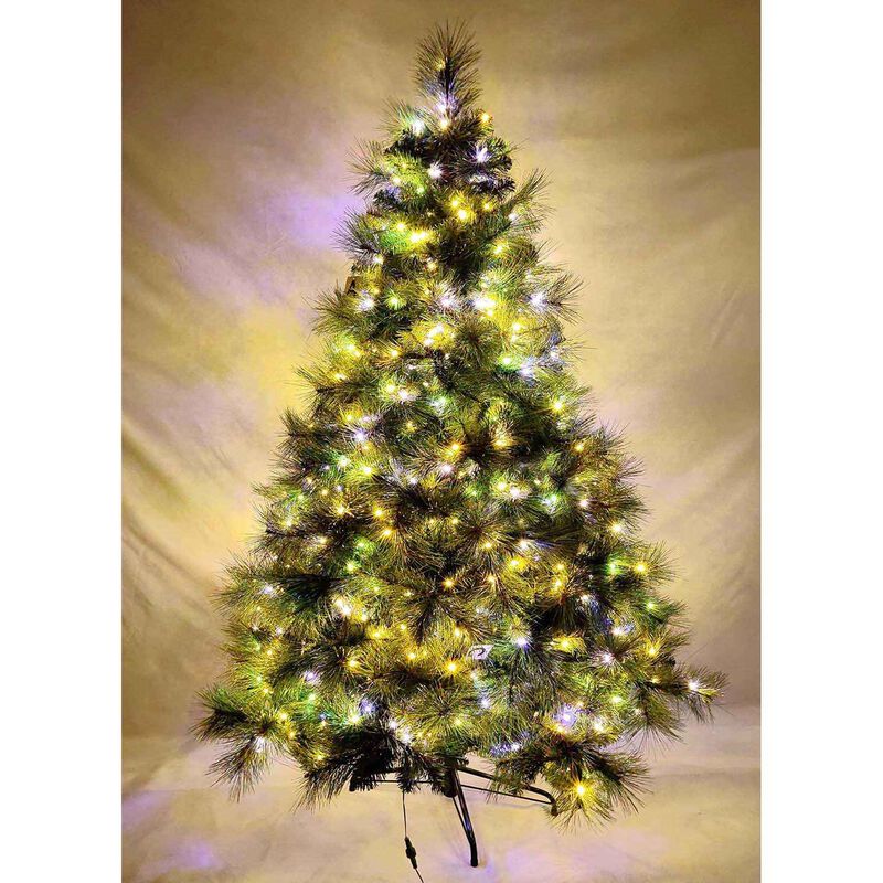 6 Foot Luxury Mixed Pine Christmas Tree with 550 LED Lights & 1176 Tips image number 1