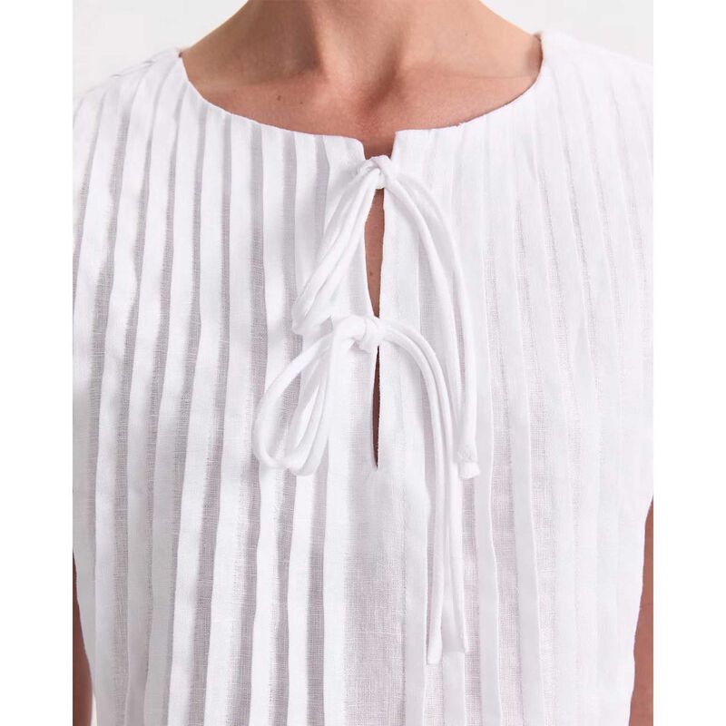 Sportscraft Ariana Pintuck Linen Blouse image number 2