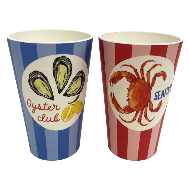Urban Products Sea Vita Cups Red & Blue 435ml Set Of 2 image number 0