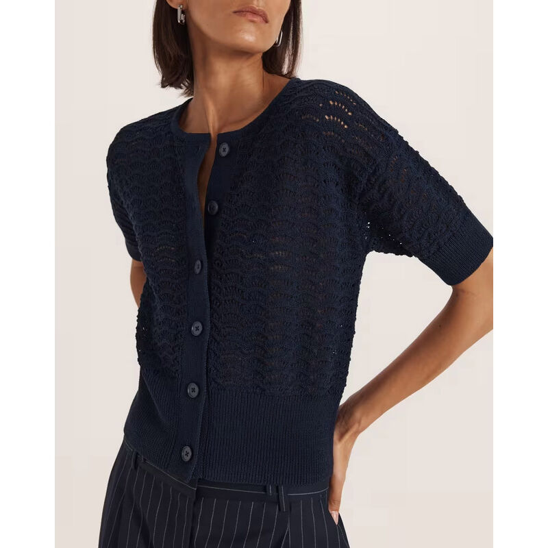 SABA Prue Cotton Crochet Cardi image number 2