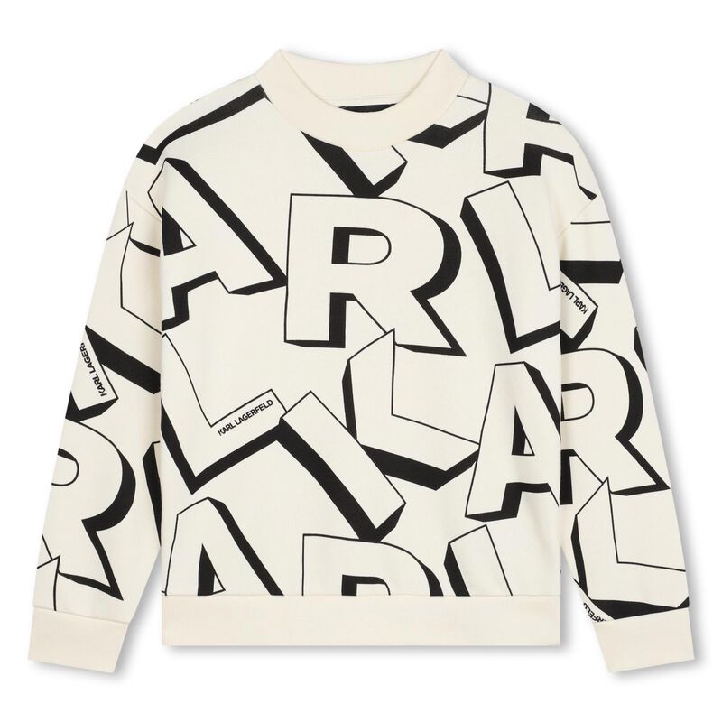 Karl Lagerfeld Printed Jersey Sweatshirt 10Y - 16Y image number 0