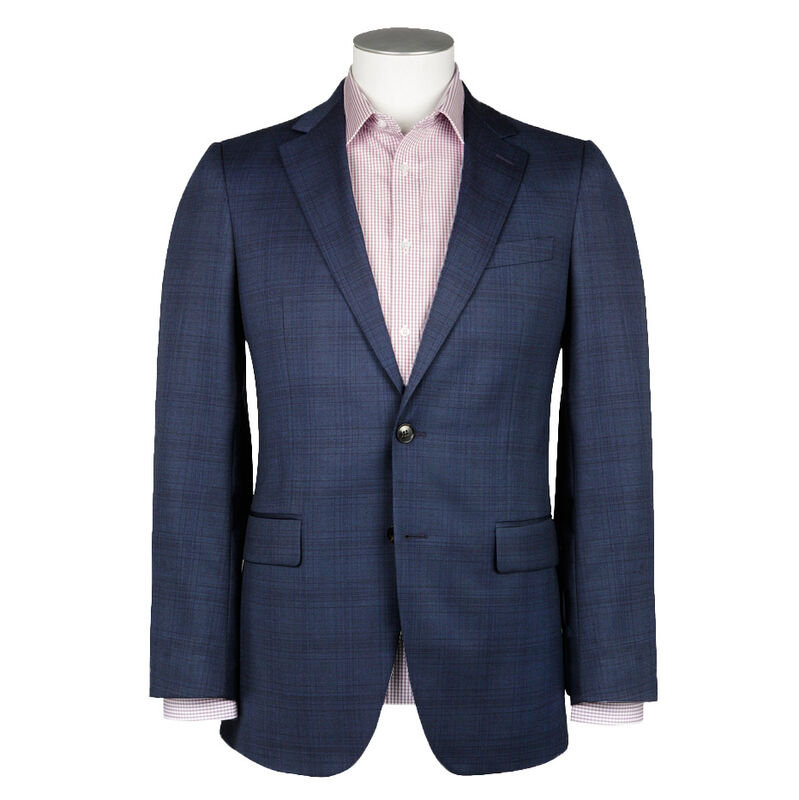 Rembrandt Cooper Blue Check Suit Jacket image number 0