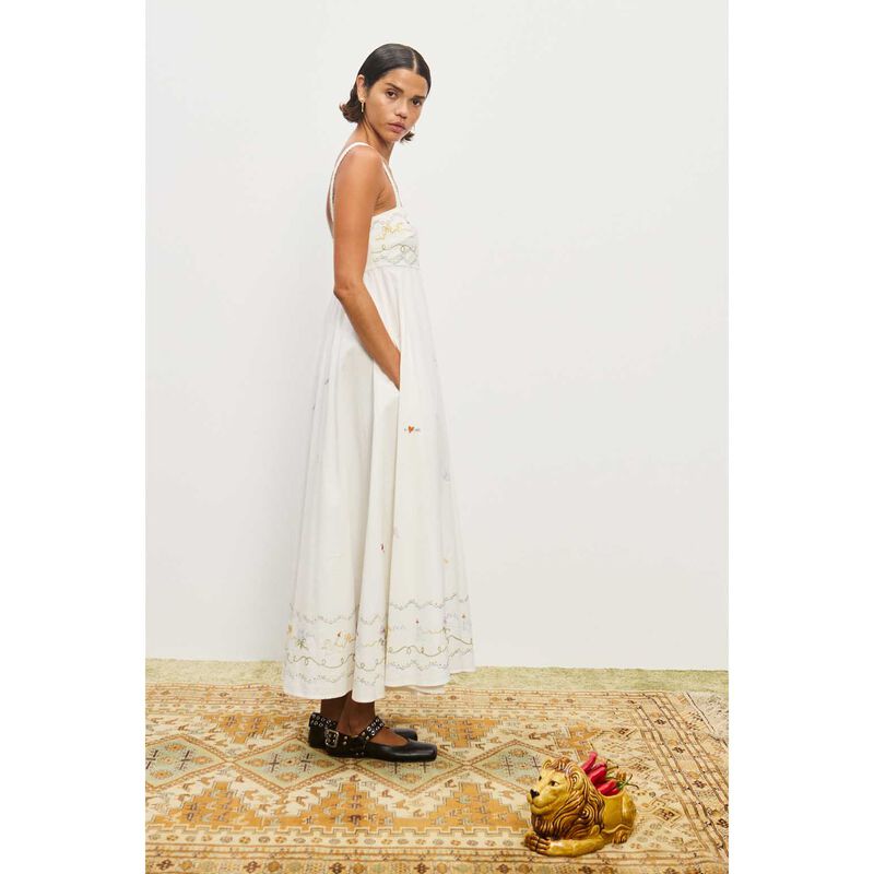 ALÉMAIS Giulia Embroidered Sundress image number 3