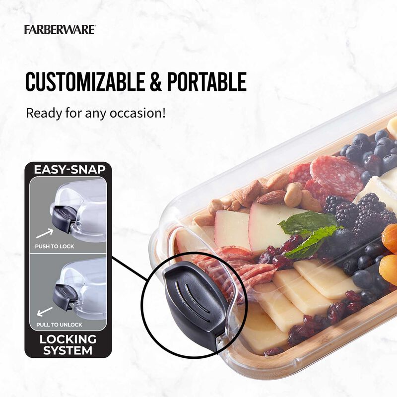 Farberware Build-A-Board Bamboo Platter 17.5x56cm image number 3