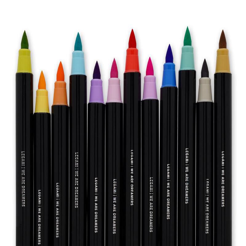 Legami Set of 12 Brush Markers - Pastel image number 2