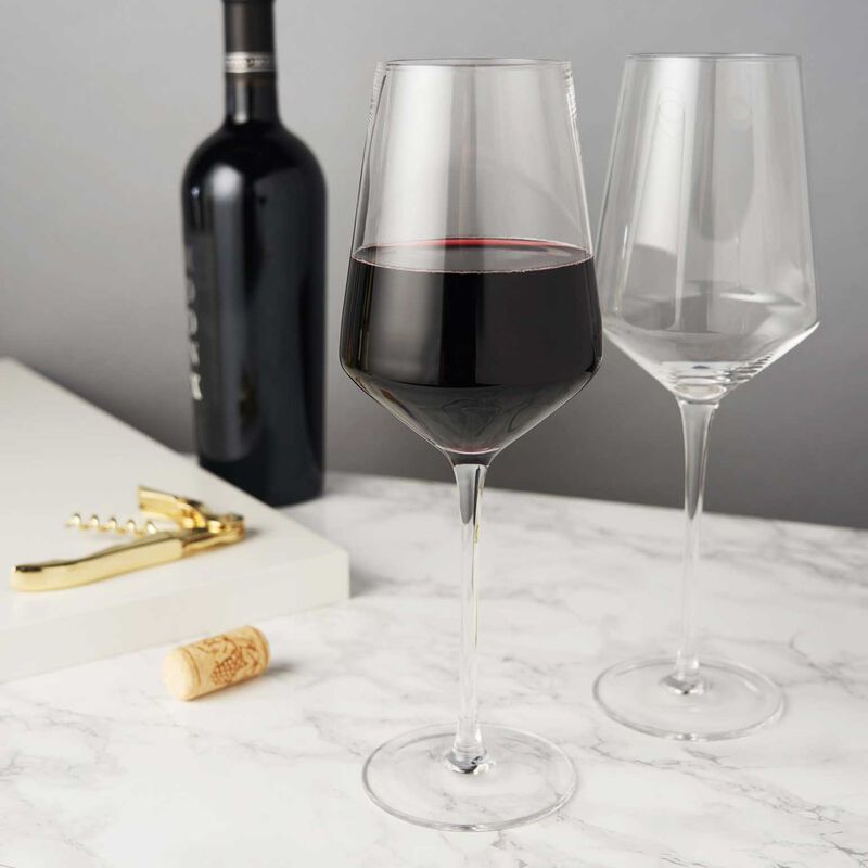 Viski Raye Crystal Bordeaux Glasses Set Of 2 image number 3