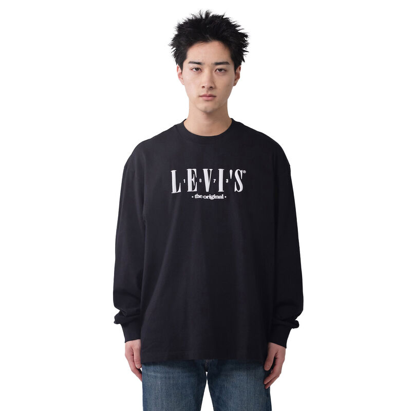 Levi's Graphic Authentic Long Sleeve Serif Logo Tee image number 0
