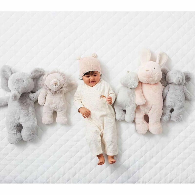 Pottery Barn Kids Grey Elephant Medium Plush Toy image number 1