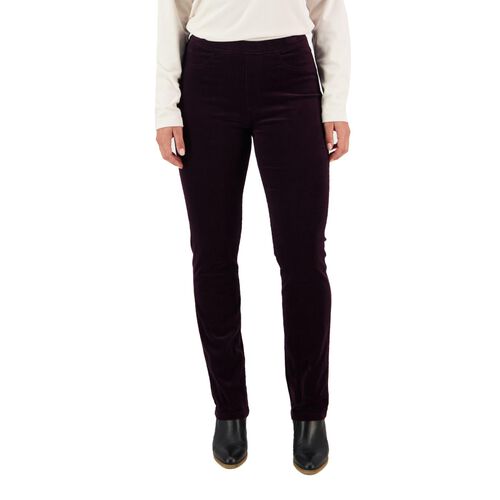 Vassalli Slim Leg Full Length Pinwale Cord Pull On