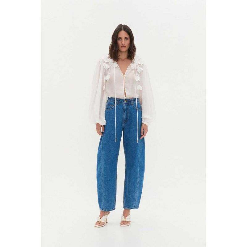 Aje Camille Flower Blouse image number 3