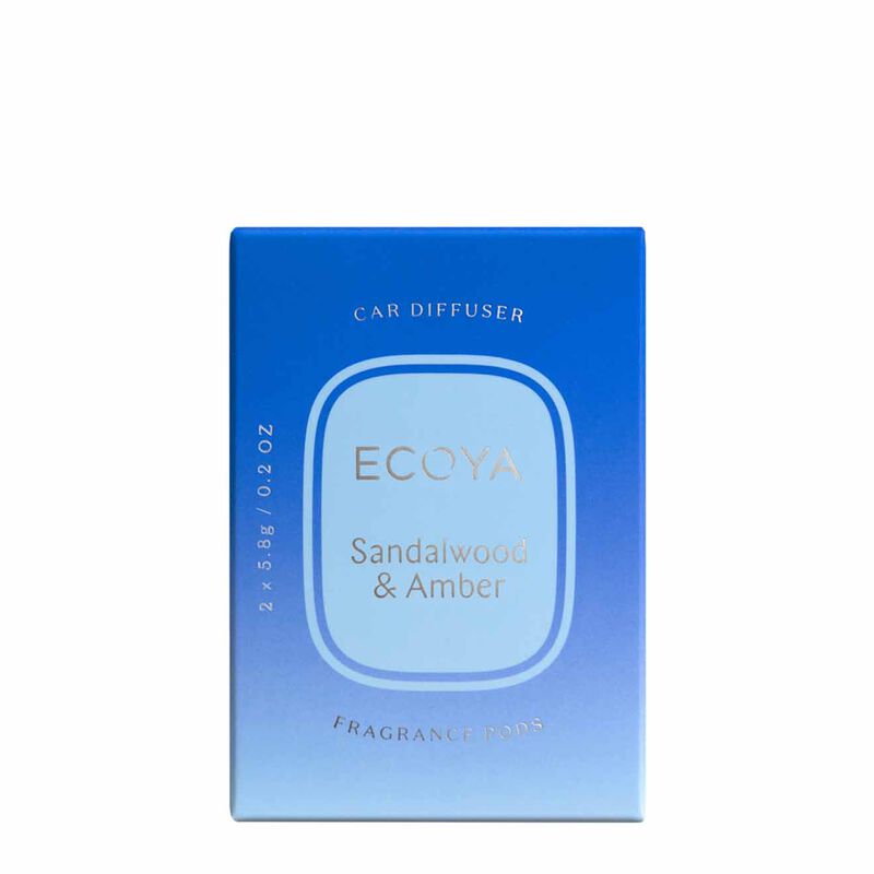 ECOYA Sandalwood & Amber Car Diffuser Fragrance Pods image number 0