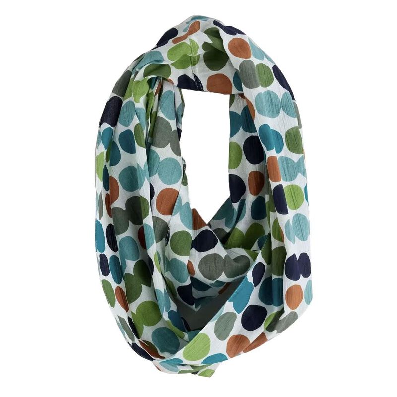 Seasalt Cornwall New Everyday Circle Scarf Watercolour Spot Hedgerow image number 0
