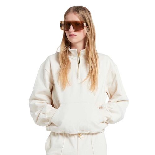 Karen Walker Runaway Scrawl Zip-Up Sweatshirt