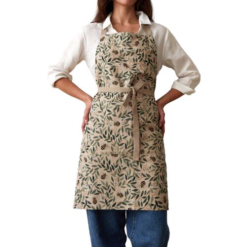 Wallace Cotton Botanical Bee Everyday Apron