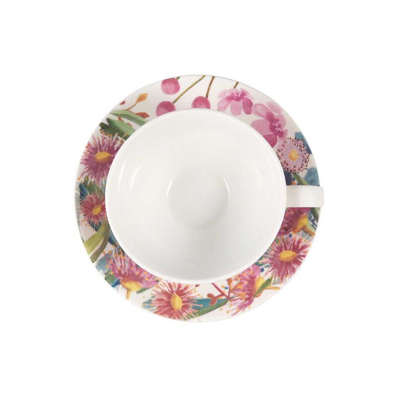 Maxwell & Williams RB Gardens Eucalyptus Bloom Coupe Cup & Saucer 200ml image number 1