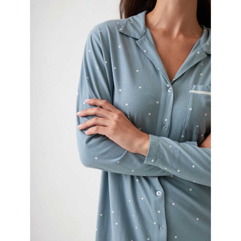 Wallace Cotton Georgie Organic Brushed Cotton Knit Nightshirt image number 2