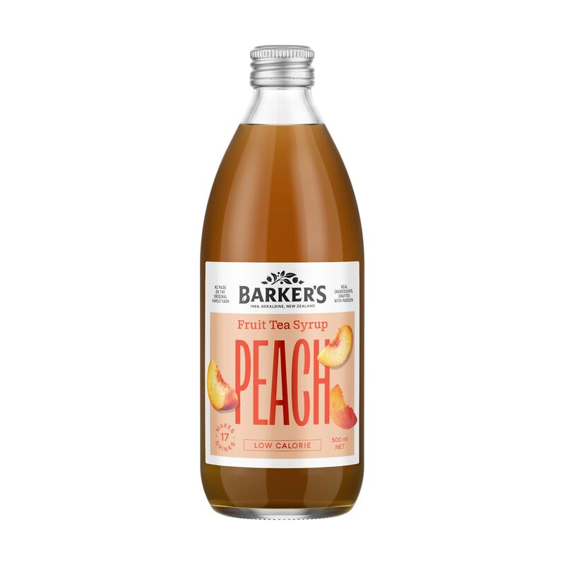 Barker's Peach Tea Syrup 500ml image number 0