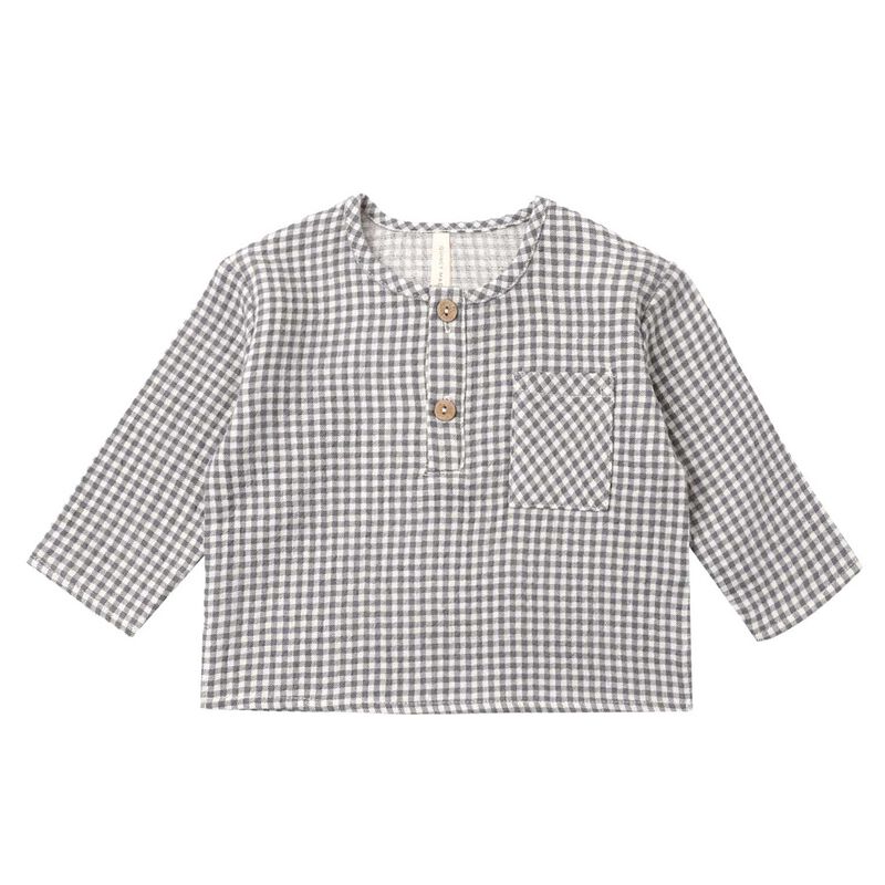 Quincy Mae Rory Shirt Gingham 3-24M image number 0