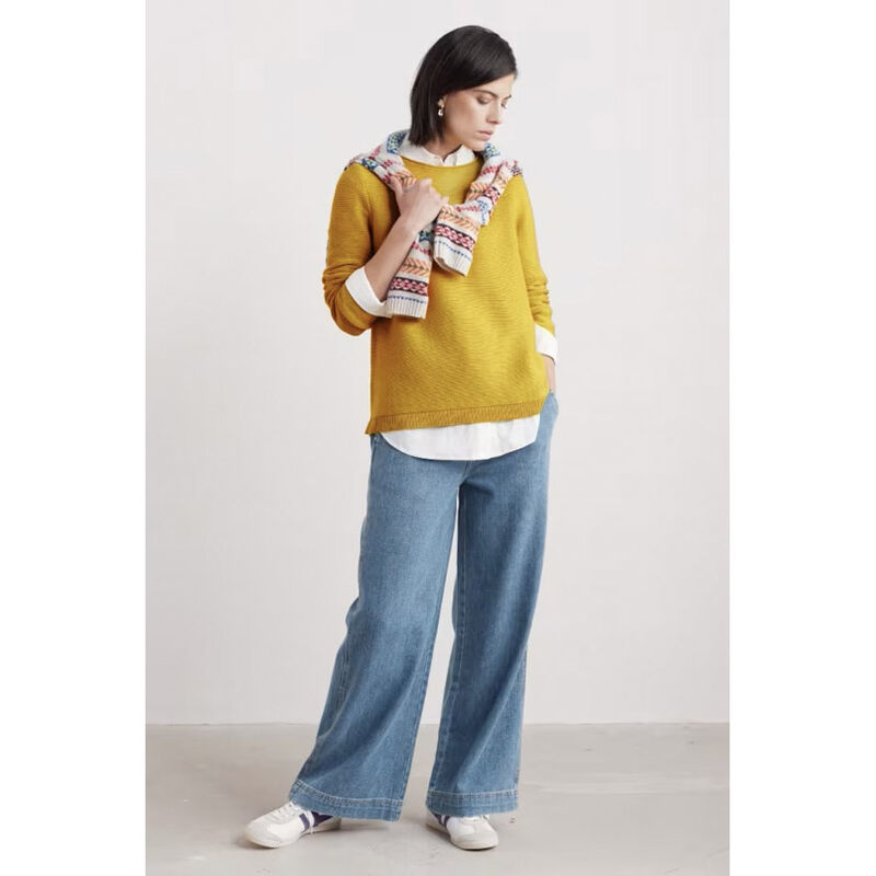 Seasalt Cornwall Sennen Cove Jean Mid Wash Grain image number 3