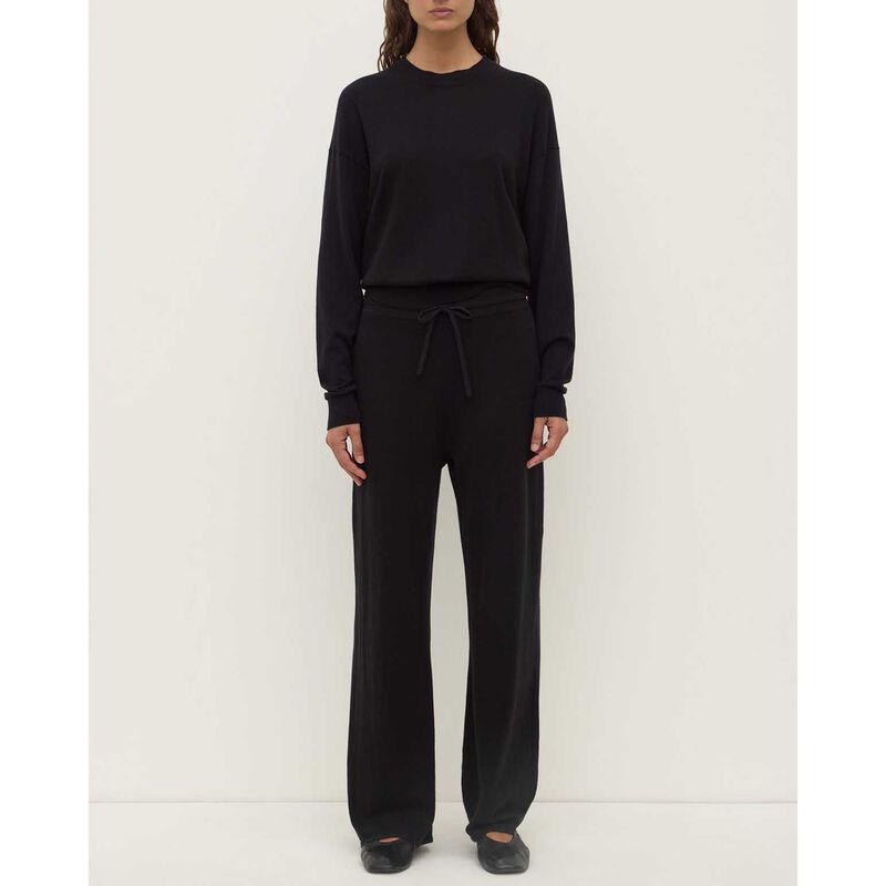 Assembly Label Cotton Cashmere Lounge Sweater Black image number 3