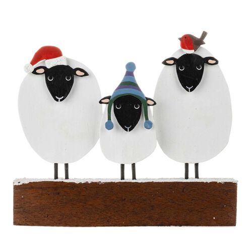 Shoeless Joe Three Christmas Sheep