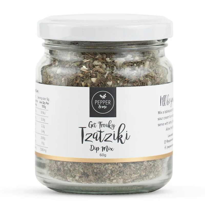 Pepper & Me Get Freaky Tzatziki Dip Mix Jar 60g image number 0