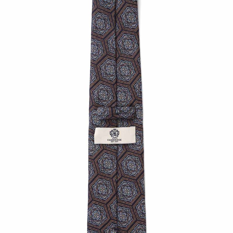 Cambridge Hex Foulard 7.5cm Tie image number 3