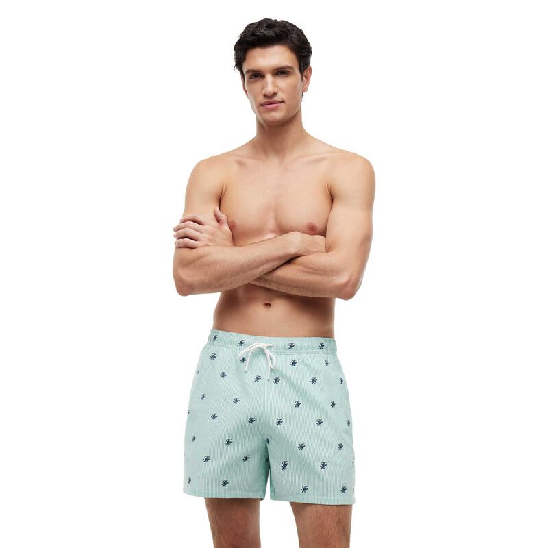 Tommy Hilfiger Ithaca Embroidery Mid Length Swim Shorts image number 0