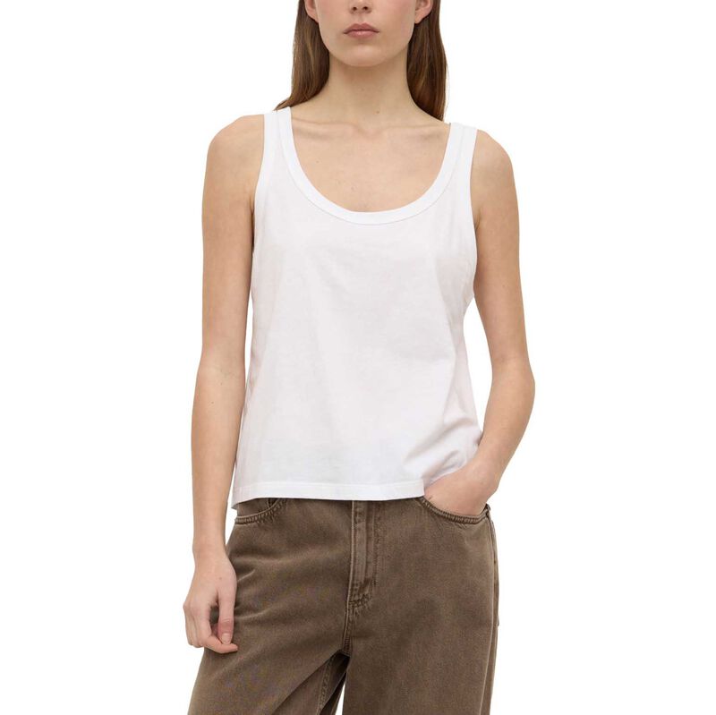 Assembly Label Adria Jersey Tank White image number 0