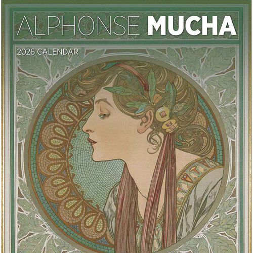 Pomegranate Alphonse Mucha 2026 Wall Calendar