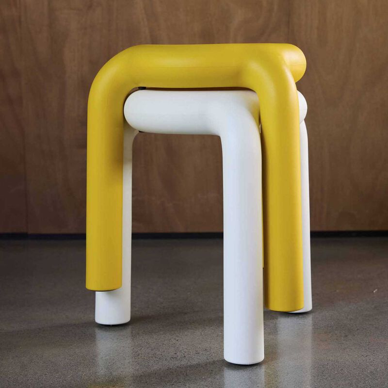 Città Piccolo Stool 41x41x44cm - Yellow image number 2
