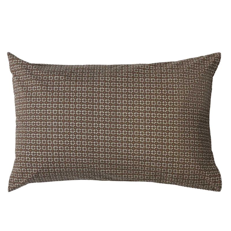 Citt&agrave; Porto Pillowcase Pair Cocoa/Miso 76x50cm image number 0