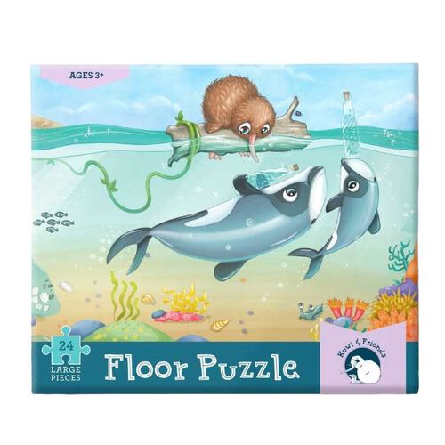Tikitibu Puzzle - Maui Dolphin Mischief - 24 Piece