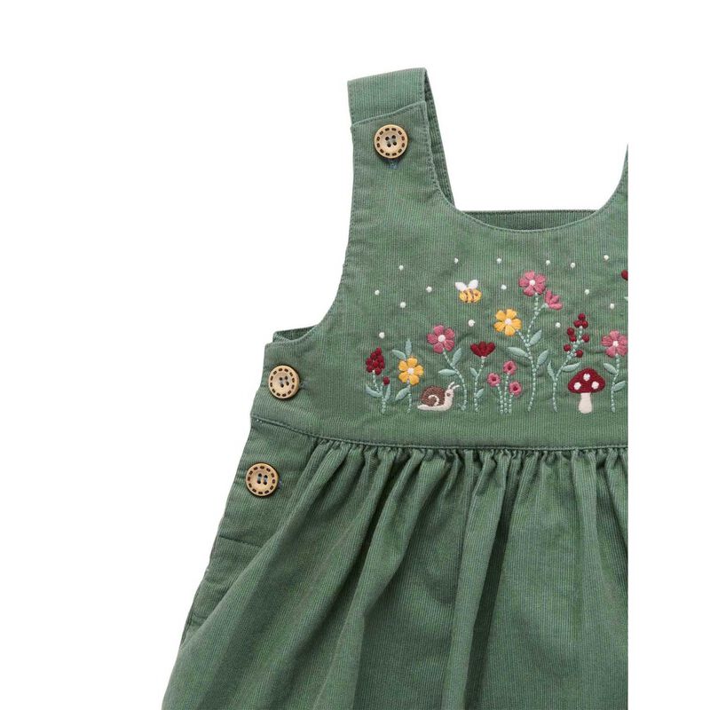 Purebaby Embroidered Corduroy Pinnie image number 1