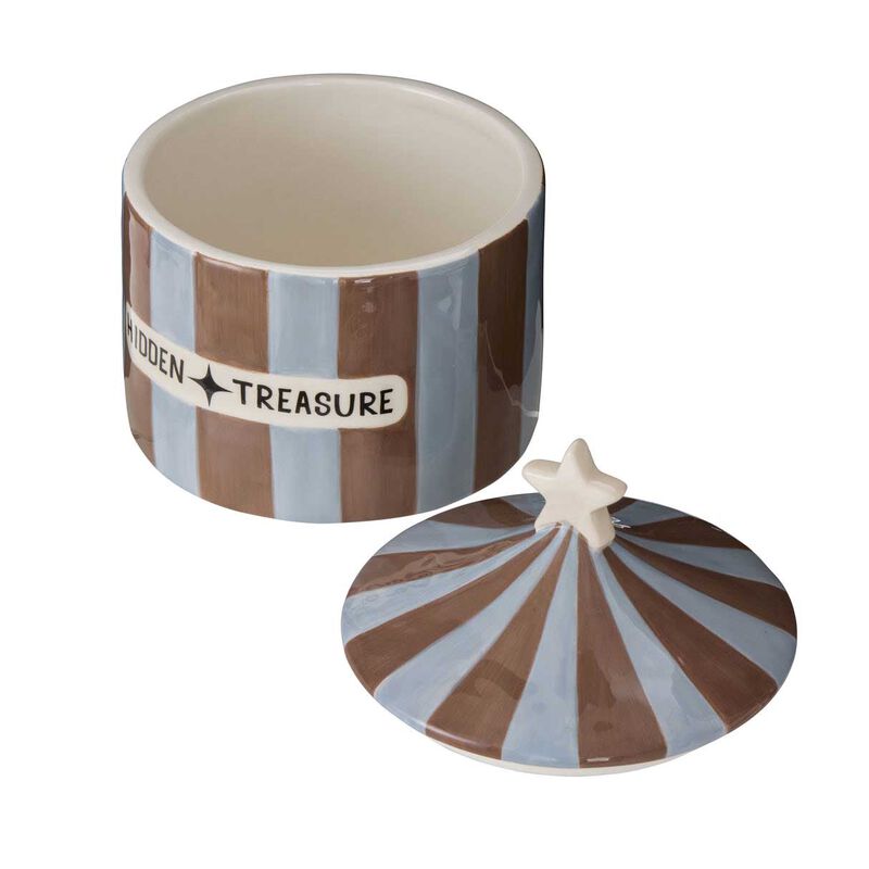 Emporium Hidden Treasure Canister - Blue & Brown image number 1
