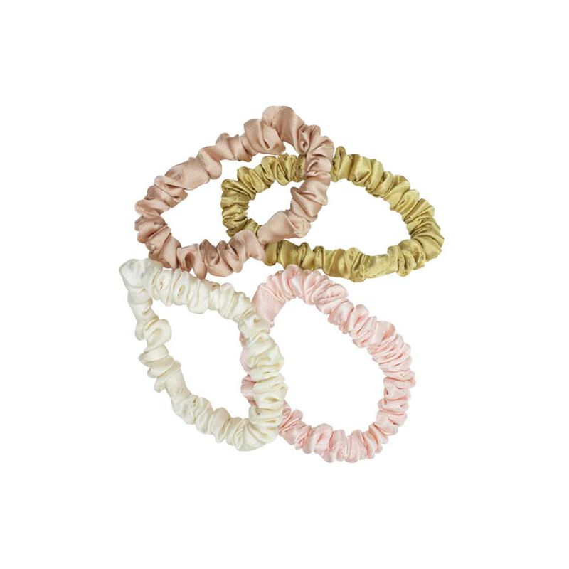 Adorn By Mae Elastics Slim Scrunchies Nudes image number 1