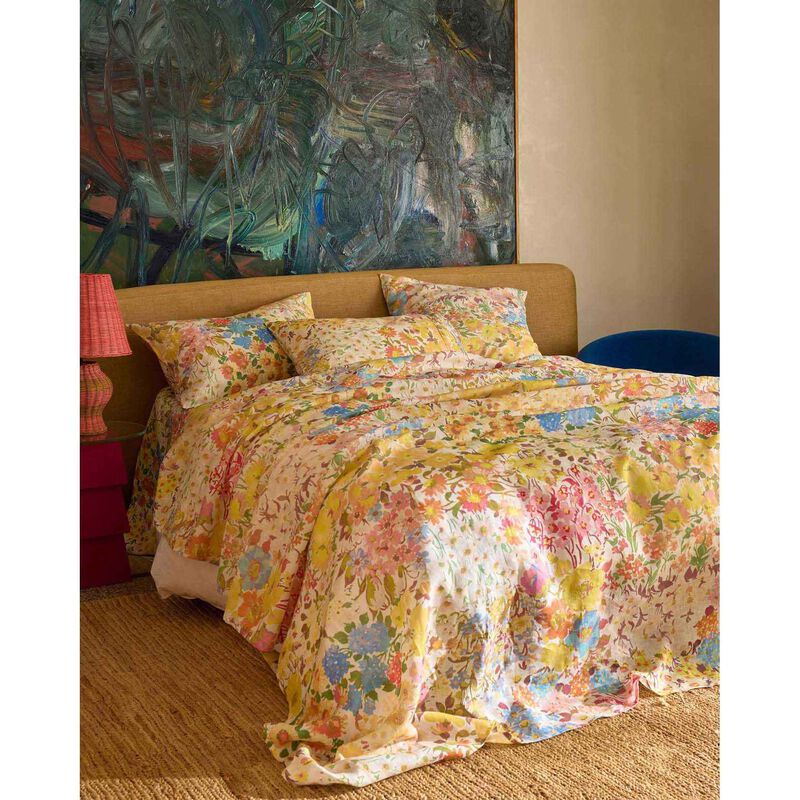 Kip&Co Forever Floral Butter Linen Quilt Cover image number 3
