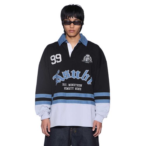 Ksubi Idol Ls Rugby Faded Black